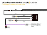 One Lamp Harness Kit (2-Pin, APTIV, 12V)