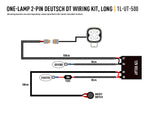 Single Lamp Wiring Kit (2-Pin, Deutsch DT, 12V)