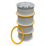 EVO Corse plastic wheel stacking ring for 15-inch wheels