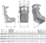 OMP HTE-R Fiberglass Seat